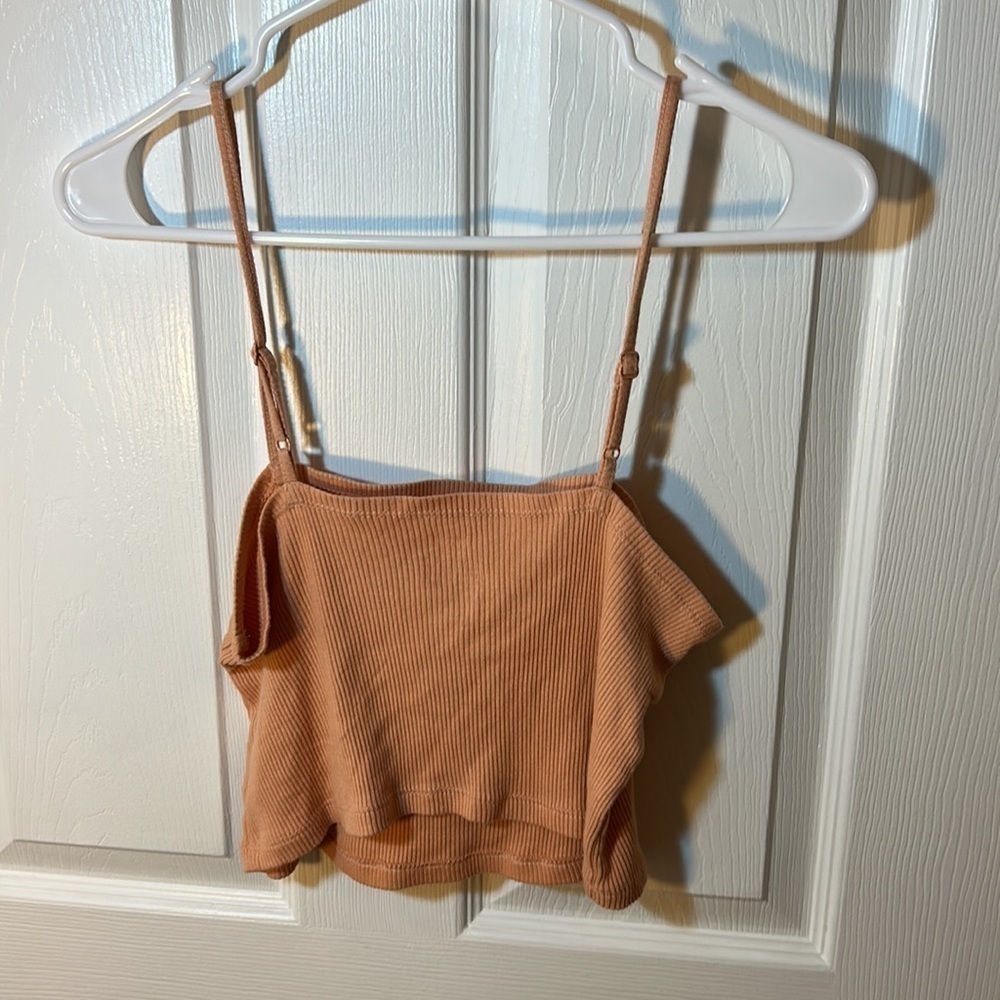 Aerie Orange Crop Top Small - Picture 4 of 4